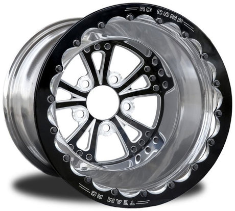 RC Comp Torx 15" x 9" Wheel, Eclipse Black, Single Beadlock - RCCSC40D1P1E-01E RCCSC40D1P1E-01E