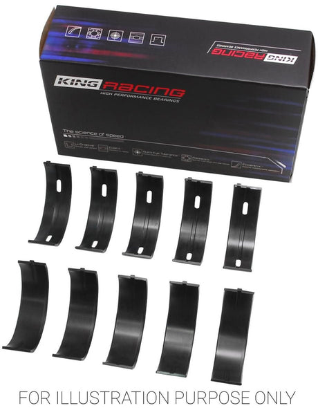 King XP Series Main Bearing Set, STD With .001" Extra Clearance Suit SB Ford 289-302 & 5.0L Windsor (KBMB529XP STDX) KBMB529XP STDX