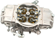 Aeroflow 850cfm 4-Barrel Double Pumper Carburettor with Mechanical Secondaries Square bore 4150 Flange, No Choke, Silver Finish (AF5112-3850)
