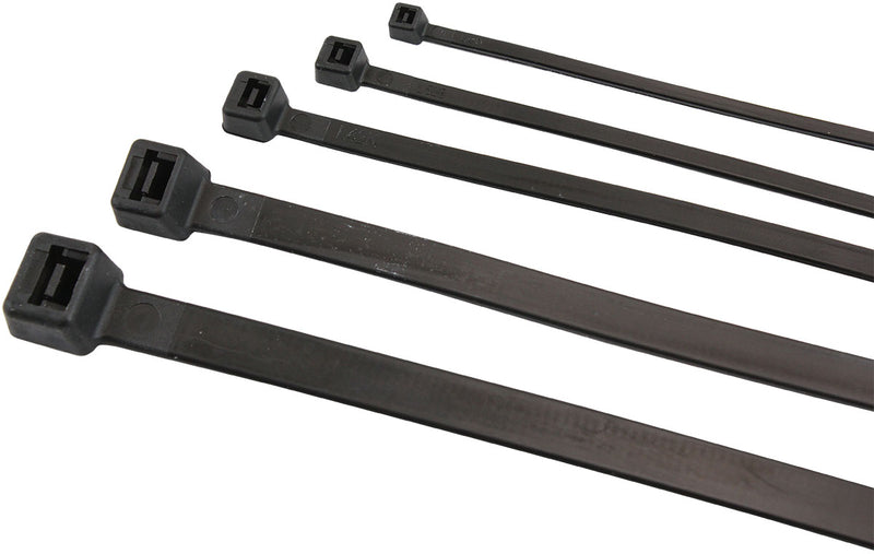 Aeroflow Bulk Multi Pack Standard Cable Ties - 500 Pieces Nylon 66 Material, Black Colour (AF98-9899-500) AF98-9899-500