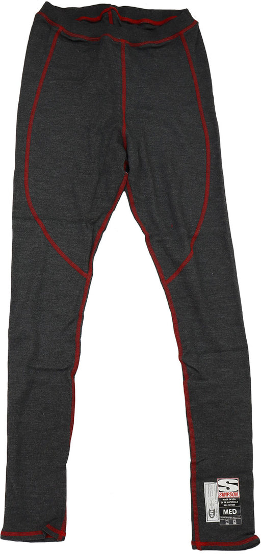 Simpson Soft Knit 6oz Contoured CarbonX Underwear Small,Grey Bottom, SFI Approved (SI20118S) SI20118S