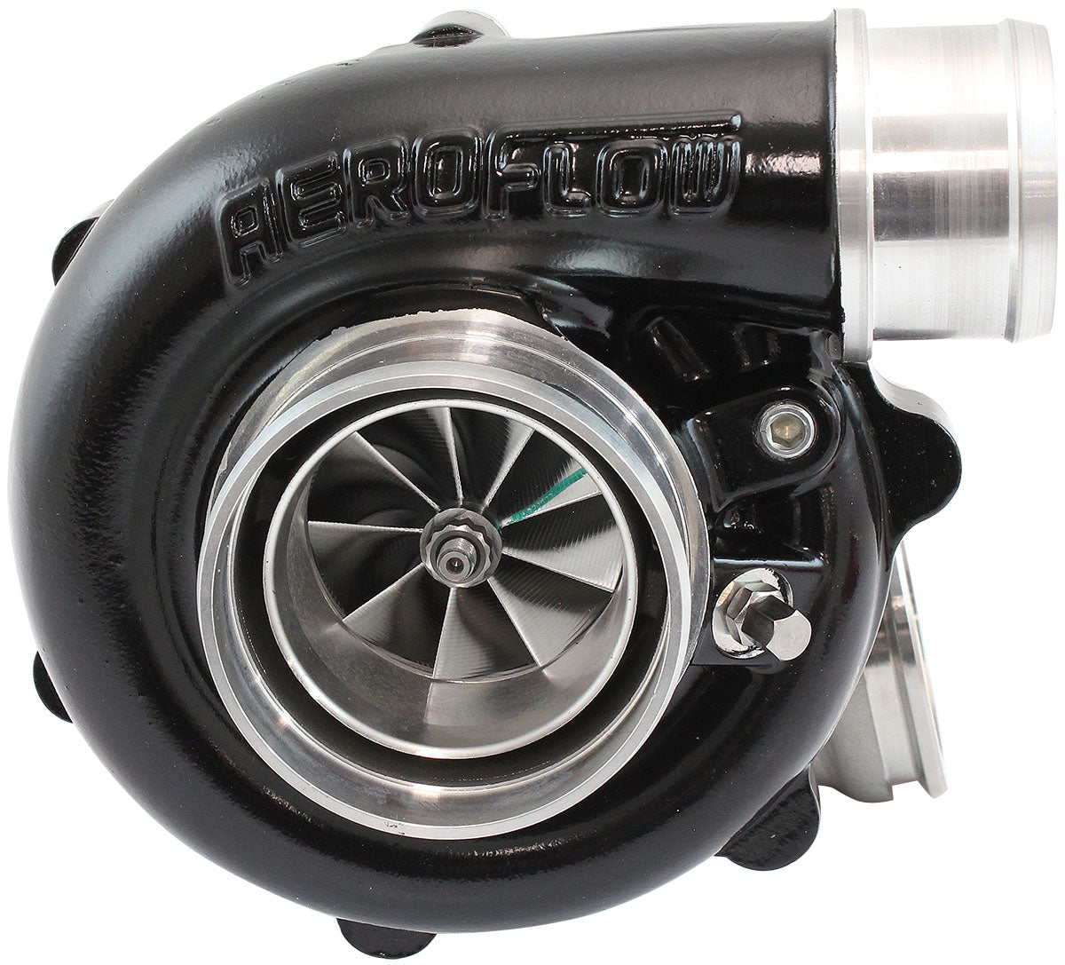 Aeroflow BOOSTED B5455 .63 Turbocharger 660HP, Hi Temp Black Finish - AF8005-3039BLK AF8005-3039BLK