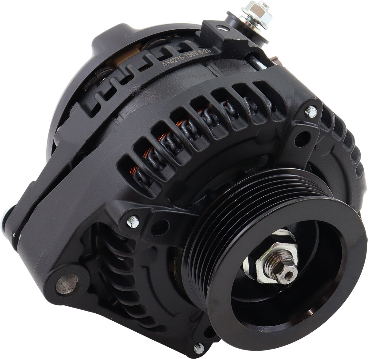 Aeroflow 170 AMP High Output Direct Fit Alternator - Black Finish - AF4276-1500 AF4276-1500