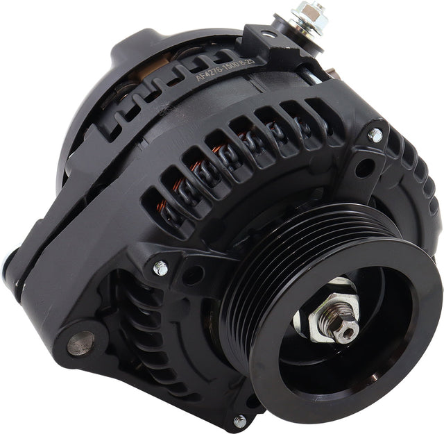 Aeroflow 170 AMP High Output Direct Fit Alternator - Black Finish - AF4276-1500 AF4276-1500