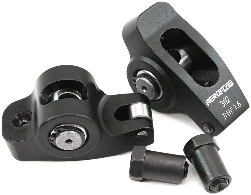 Aeroflow Small Block Ford Windsor 289-351 Aluminium Roller Rocker Set 7/16" Stud Mount, 1.6 Ratio, Set of 2 (AF95-1122-2) AF95-1122-2