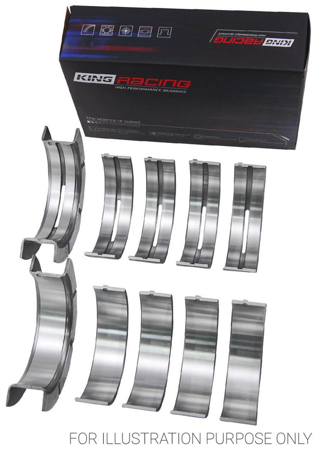 King HP Series Main Bearing Set, STD With .001" Xtra Clearance - KBMB5650HP STDX KBMB5650HP STDX