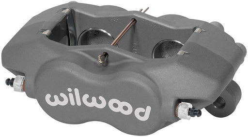 Wilwood 4 Piston Lug Mount Forged Billet Dynalite Caliper (Grey) 1.38"/1.38" Bore Size, 0.38" Disc Width, 7112 Pad Plate (WB120-16743) WB120-16743