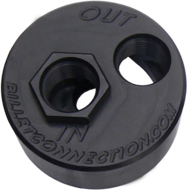 Clearview Clear View Filtration -10AN Billet Oil Block Adapter Kit, Clear Anodised - CV232-B CV232-B