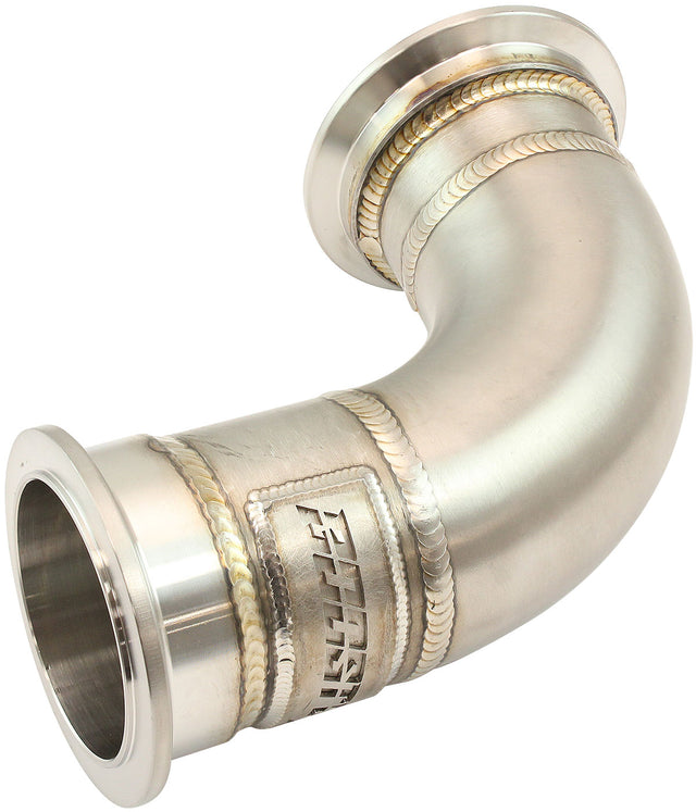Aeroflow GM LS Twin Turbo Long Turn Up Adapter Stainless Steel Manifold - AF8400-2012 AF8400-2012