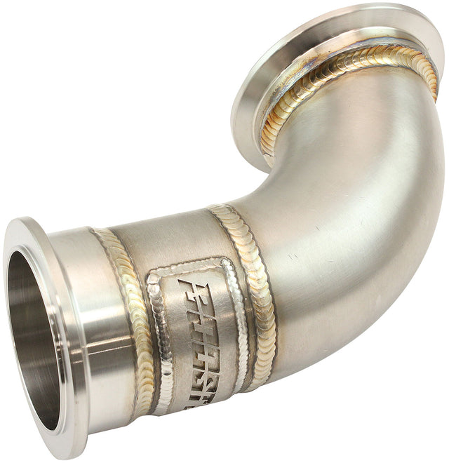 Aeroflow GM LS Twin Turbo Short Turn Up Adapter Stainless Steel Manifold - AF8400-2011 AF8400-2011