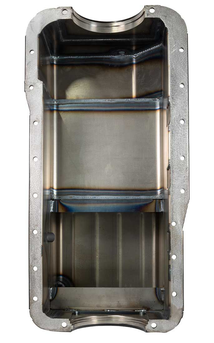 Moroso Fabricated Street/Strip 7Qt (6.6L) Rear Sump Oil Pan, 9" Deep - MO20511