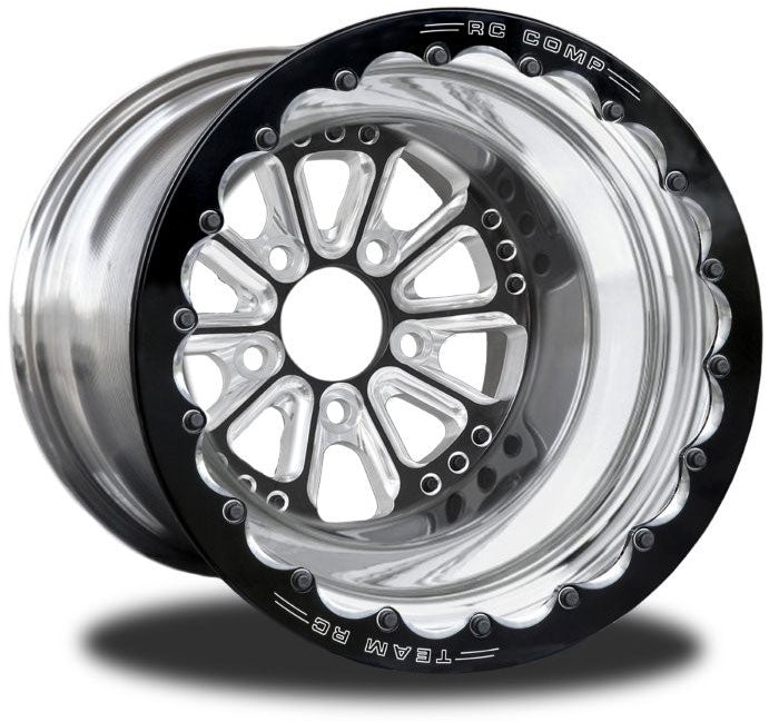 RC Comp Hammer 15" x 8.5" Rear Wheel, Black with Eclipse Finish - RCCSB501P1E-03E RCCSB501P1E-03E