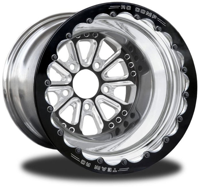 RC Comp Hammer 15" x 8.5" Rear Wheel, Black with Eclipse Finish - RCCSB501P1E-03E RCCSB501P1E-03E
