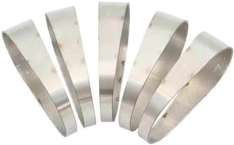 Aeroflow Stainless Steel 3-1/2" Oval Pie Cuts - Pack of 5 - AF9489-3500 AF9489-3500