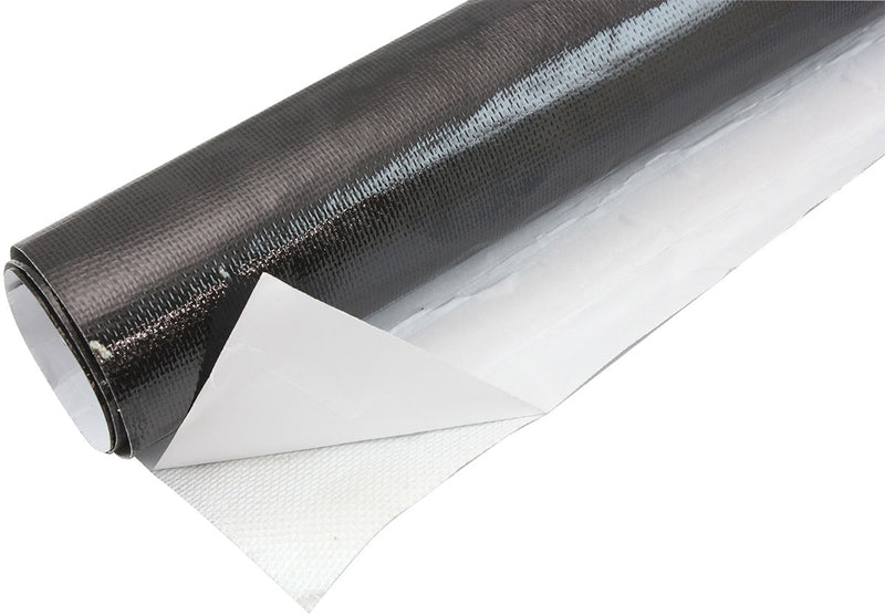 Aeroflow Heat Barrier - 24" x 36" Sheet - Black Finish Adhesive backed aluminised surface reflects up to 2000°F radiant heat (AF91-4003BLK) AF91-4003BLK