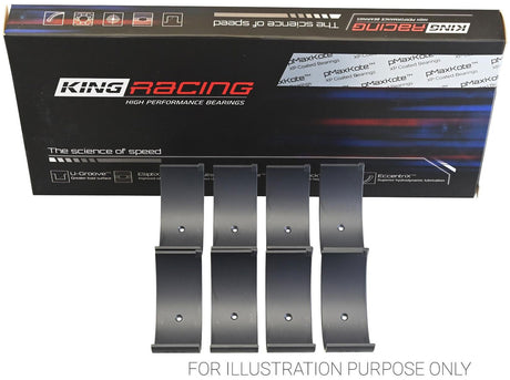 King XPC Series Conrod Bearing Set, .25mm (.010") Suit Mitsubishi 4G63 & 4G64, EVO I-IX 92-07 (KBCR4120XPC0.25) KBCR4120XPC0.25
