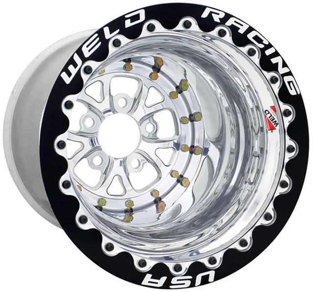 Weld V-Series 15 x 9" Wheel, Black Center, Single Beadlock for M/T - WE84B509276F WE84B509276F