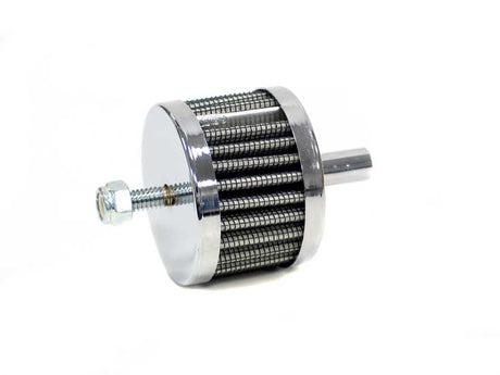 K&N PUSH-IN VENT FILTER 3/8" (2" O.D, 1-1/2" HIGH) CHROME TOP - KN62-1090 KN62-1090