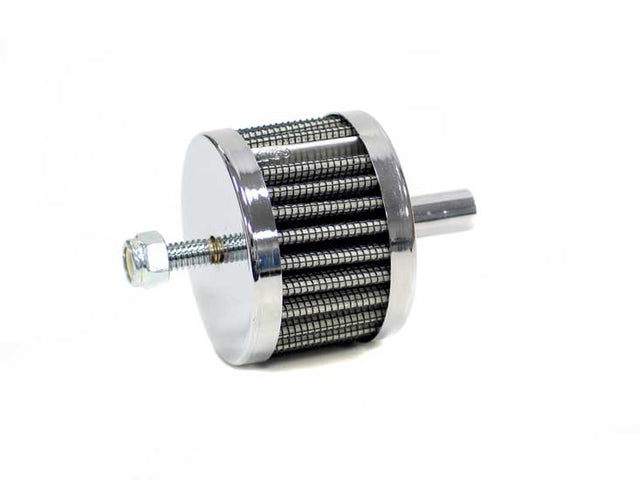 K&N PUSH-IN VENT FILTER 3/8" (2" O.D, 1-1/2" HIGH) CHROME TOP - KN62-1090 KN62-1090