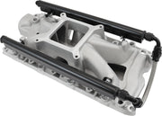 Aeroflow SB Ford 289-302 Windsor EFI Air Gap Single Plane Intake Manifold, Natural Cast Finish 2500 - 7500 RPM, Square Bore Carburettor Pad, Non-EGR (AF6090-2000)