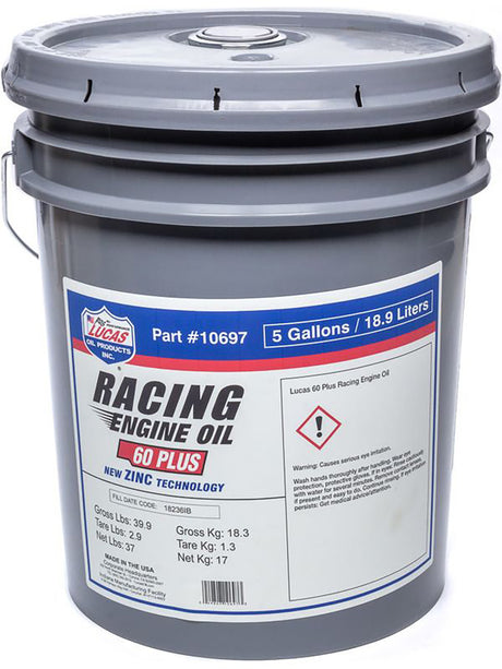 Lucas Racing Engine Oil, SAE 60 Plus - LUC10697 LUC10697