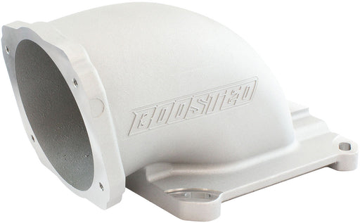 Aeroflow Cast EFI Throttle Body Elbow - Natural Cast Finish Suit 4150 / 4500 Flanges & GM LS 4 Bolt Throttle Body (AF2045-1001) AF2045-1001