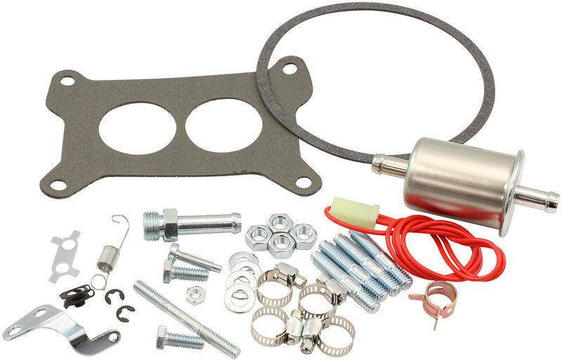 Aeroflow 350cfm 2-Barrel Street Carburettor Electric Choke, Silver Finish (AF5110-1350)