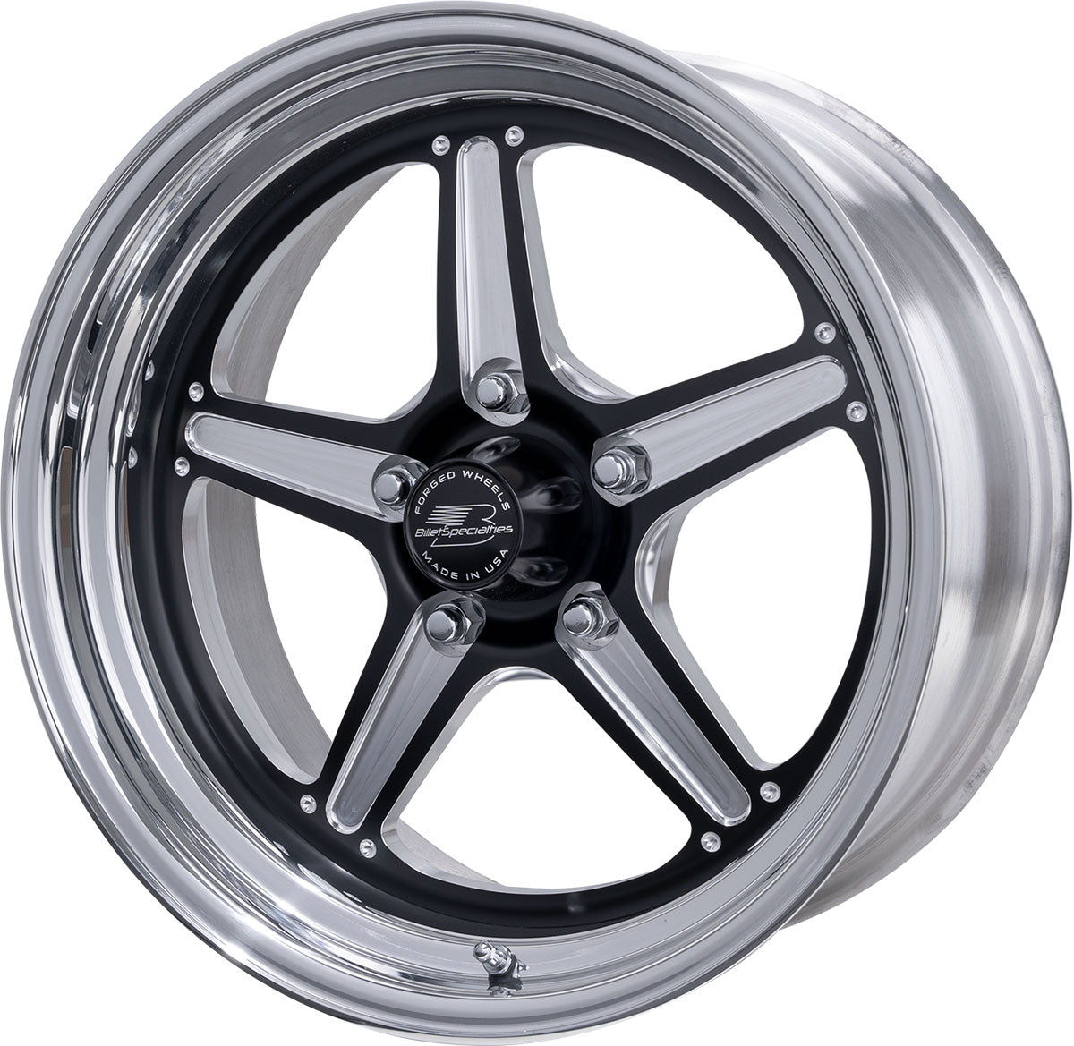 Billet Specialties Street Lite Wheel 15" x 8", Black - BSBRS23580L6145 BSBRS23580L6145