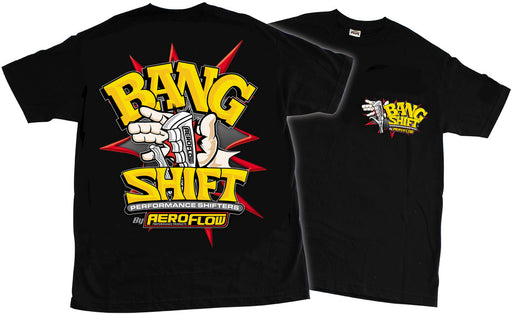 Aeroflow Bang Shift Black Small T-Shirt Bang Shift Logo (AFBSSHIRT-S) AFBSSHIRT-S