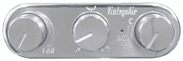 Vintage Air Horizontal Polished Face and Knobs - VA491210-RUA VA491210-RUA