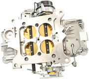 Aeroflow 570cfm 4-Barrel Street Carburettor with Vacuum Secondaries Square bore 4150 Flange, Electric Choke, Silver Finish (AF5111-1570)