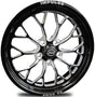 RC Comp Impulse 17" x 5" Front Wheel, Black with Eclipse Finish - RCCFW37C2Q-14E RCCFW37C2Q-14E