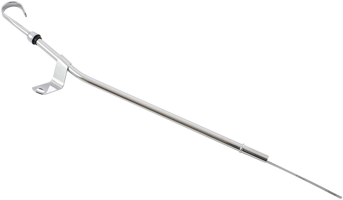 Aeroflow Holden V8 Rear Sump Engine Dipstick - Chrome Plated Steel Suit 253-308 HQ-WB and LH-UC Torana (AF64-2306C) AF64-2306C