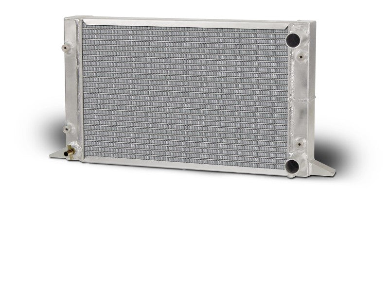 AFCO Lightweight Single Row Scirocco Radiator-RH Double Pass w/ no filler 1.50" in / 1.75" Outlet - 80107LWN 80107LWN