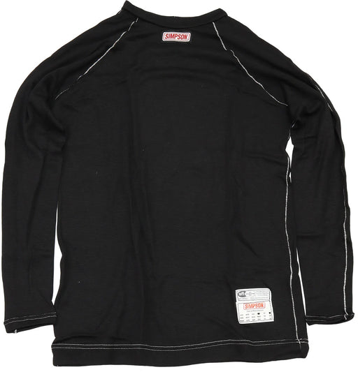 Simpson Memory Fit Long SleeveTop XX-Large, Full Length Black Top, SFI Approved (SI20123ZK) SI20123ZK