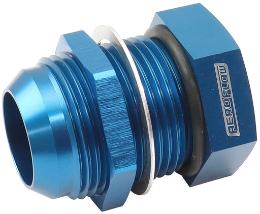 Aeroflow Bolt In Breather Bulkhead -16 Blue Finish (AF777-16) AF777-16