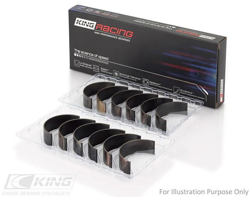 King XP Series Conrod Bearing Set, STD With .001" Xtra Clearance Suit Holden 138-202 6 Cyl. Red, Blue, Black (KBCR6649XP STDX) KBCR6649XP STDX