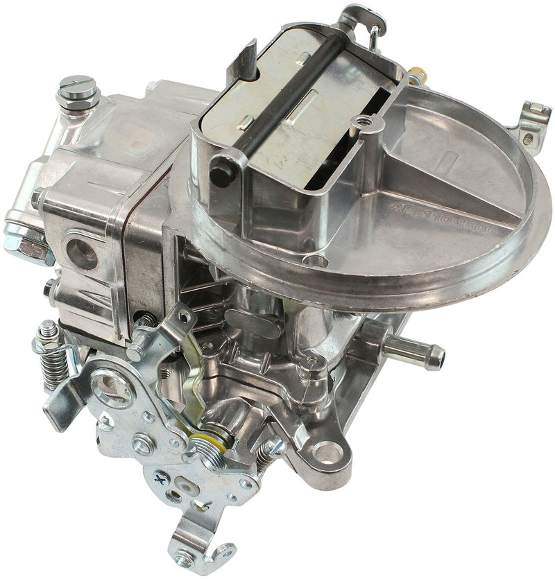 Aeroflow 500cfm 2-Barrel Street Carburettor Manual Choke, Silver Finish (AF5110-1500) AF5110-1500