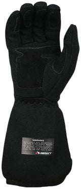 Impact Racing Redline Drag Gloves, Black, SFI-20 - IR37500410