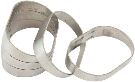 Aeroflow Stainless Steel 3-1/2" Oval Vertical Pie Cuts - Pack of 5 - AF9487-3500 AF9487-3500