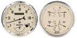 AutoMeter Antique Beige 2-Piece Quad Gauge/Speedometer Kit - AU1852 AU1852
