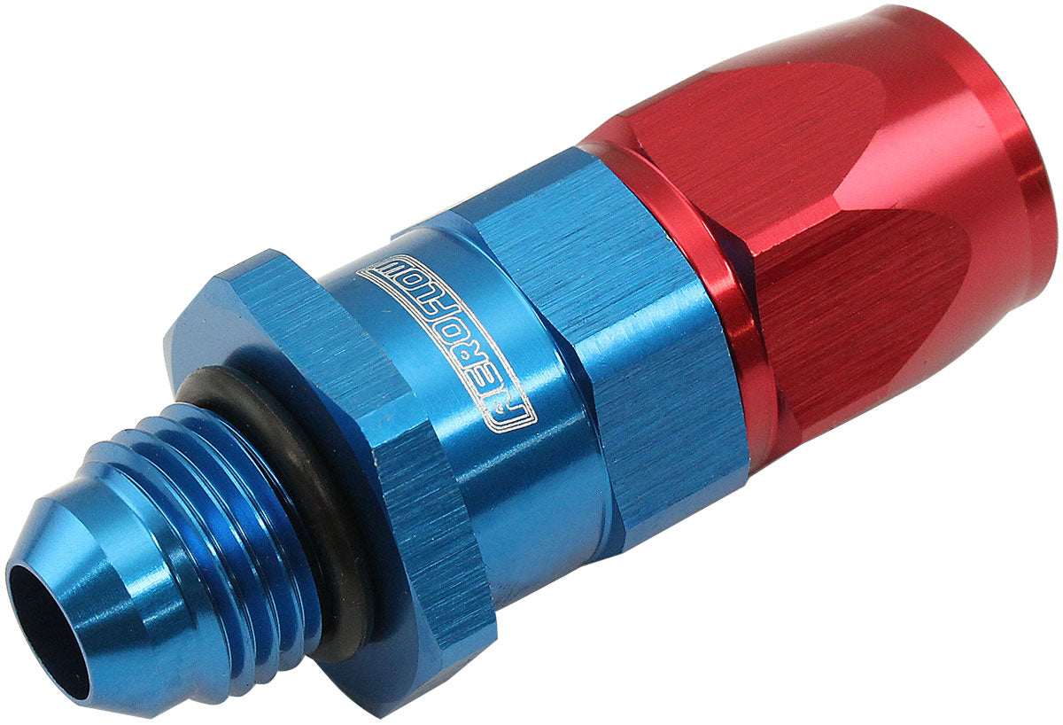Aeroflow Male AN Swivel Straight Hose End -6AN to -6AN PTFE (Teflon®) Hose End - AF580-06-06D AF580-06-06D