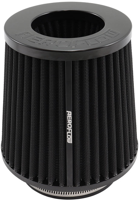 Aeroflow Universal 4",3.5" & 3" Clamp-On Steel Top Inverted Tapered Pod Filter with Black End - AF2711-1001 AF2711-1001