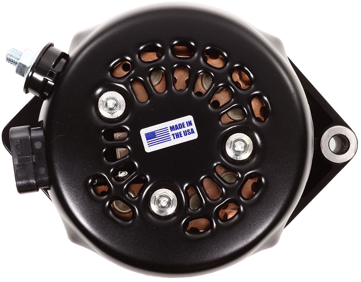 Mechman S Series 170 Amp Racing Alternator, Black Finish - MM7127170B