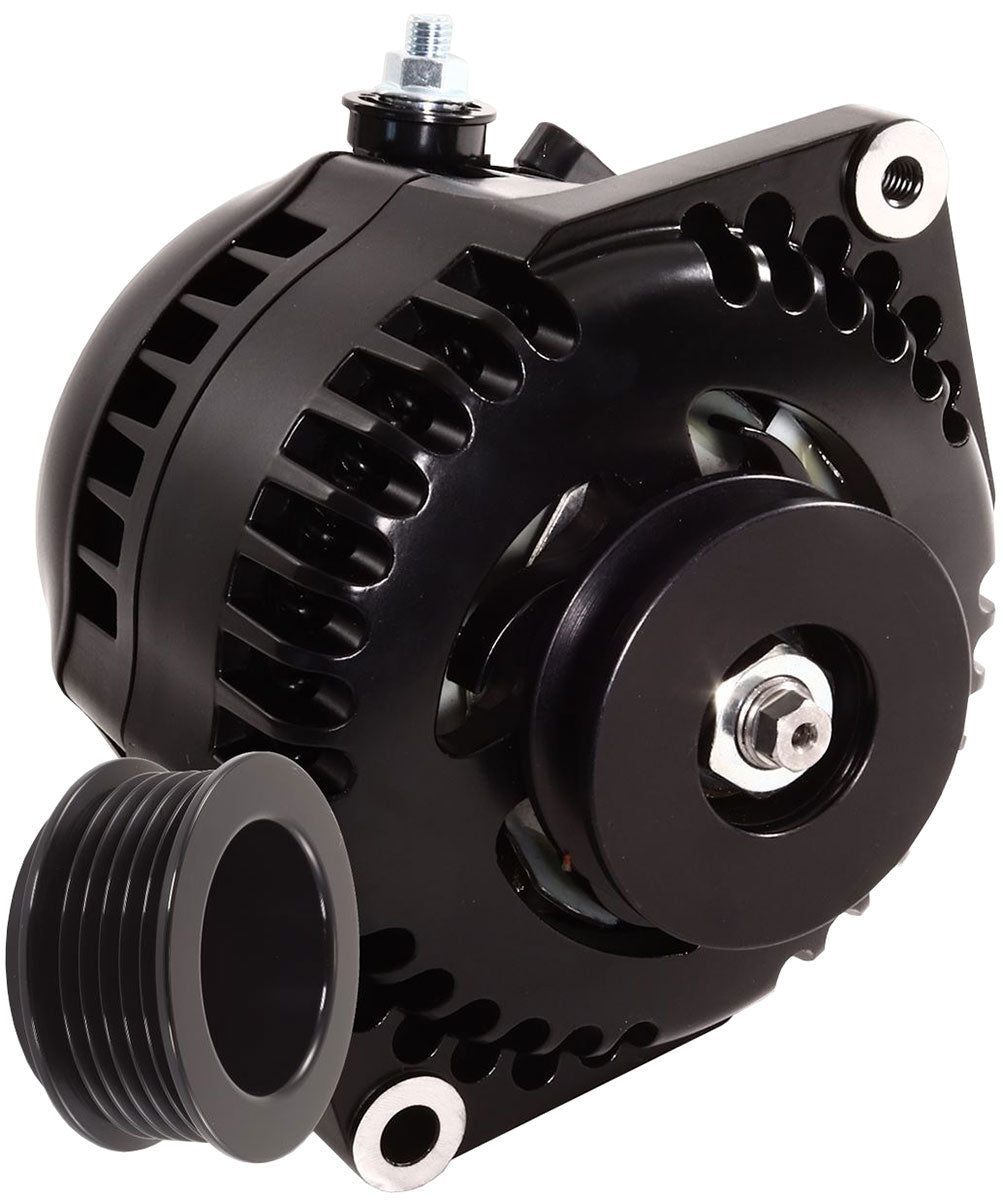 Mechman S Series 170 Amp Racing Alternator, Black Finish - MM7127170B MM7127170B
