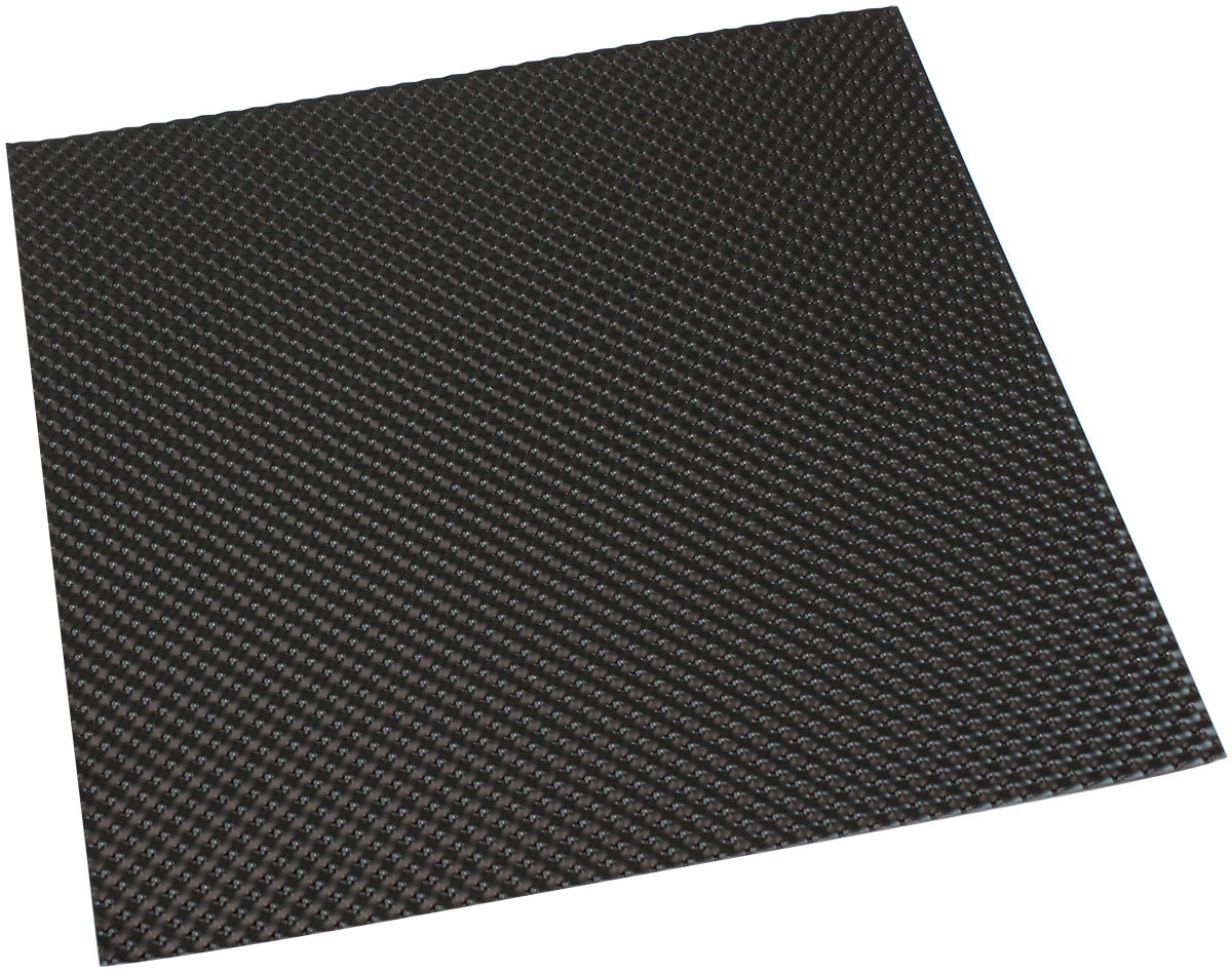 Aeroflow Aluminium Embossed Heat Shield - Black Finish 24" x 24" (609.60mm x 609.60mm) (AF91-4582BLK) AF91-4582BLK
