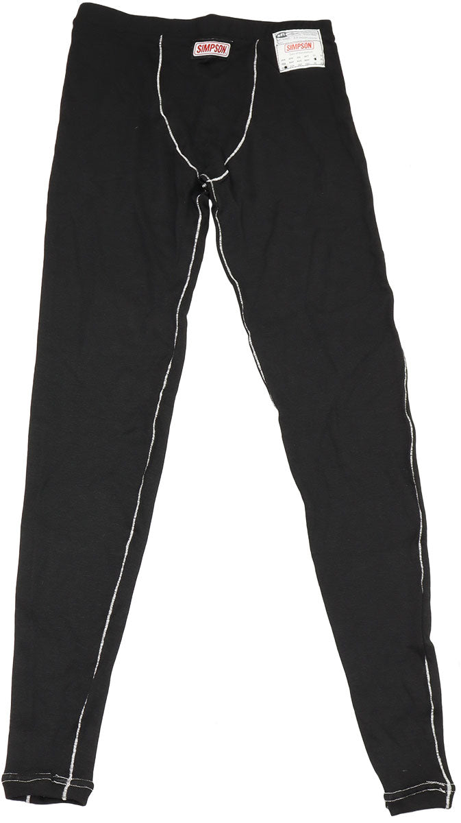 Simpson Memory Fit Long Pants Small, Full Length Black Pants, SFI Approved (SI20124SK) SI20124SK