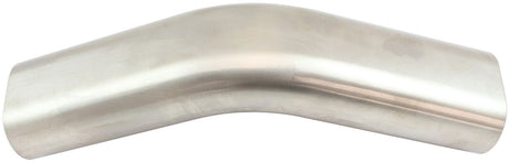 Aeroflow Stainless Steel 3-1/2" Oval Tube, 45 Degree Angle Vertical Pipe - AF9404-3500 AF9404-3500