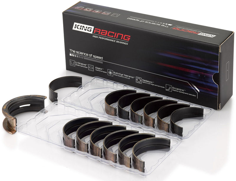 King XP Series Main Bearing Set, .001" Suit Ford 4.0L DOHC Barra with 180° Thrust (KBMB7063XP 001) KBMB7063XP 001