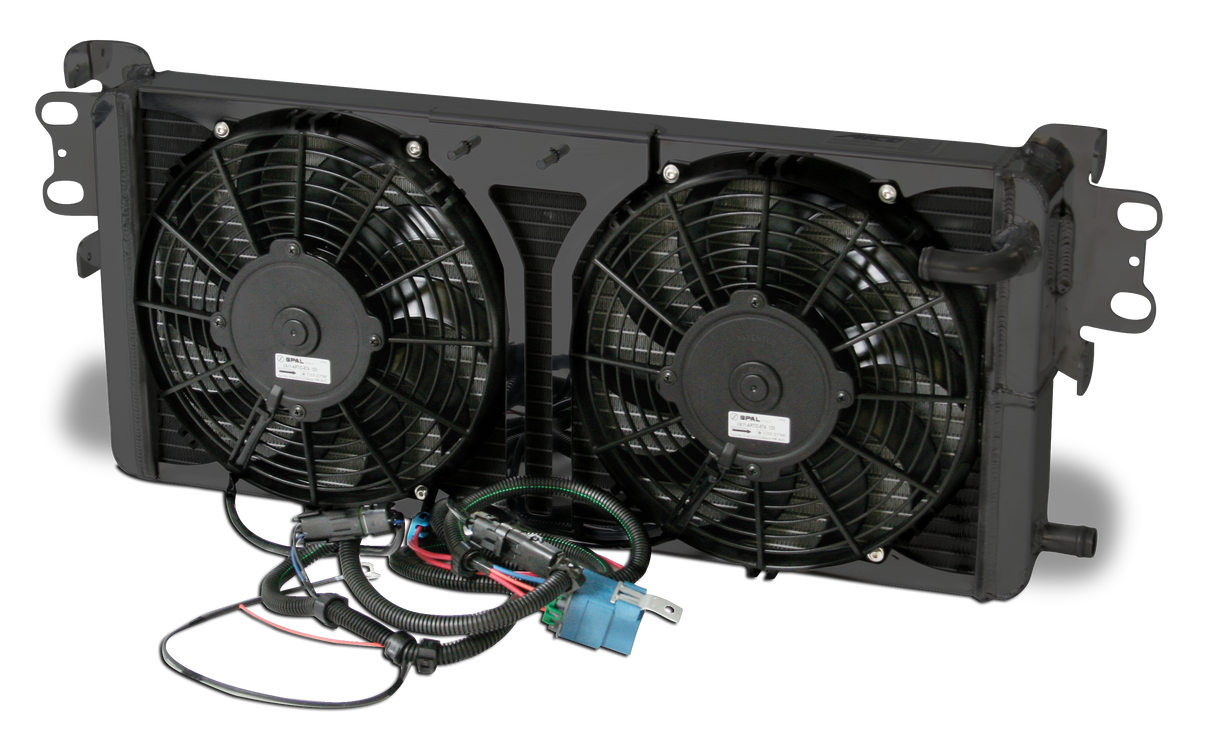 AFCO 2007 - 2012 Shelby GT500 Double Pass Aluminum Heat Exchanger With Fans - 80280PRO 80280PROB